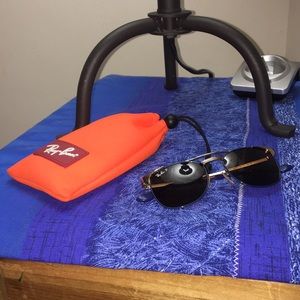 RayBan Kids Gold and Navy Sunglasses